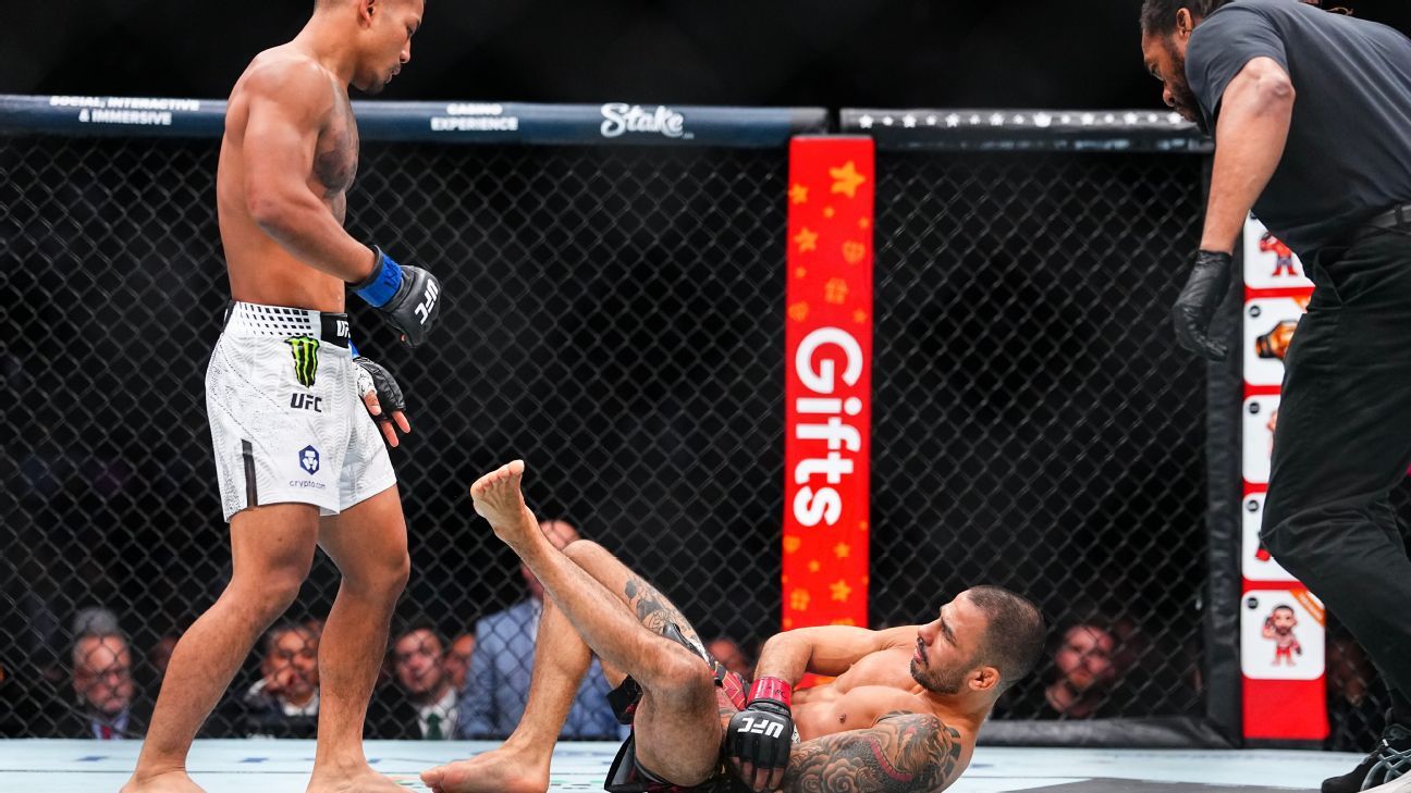 Pantoja injured in opening seconds; Van wins title