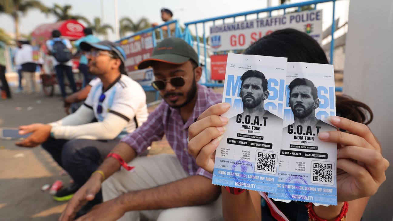 Disturbios en Calcuta por la breve visita de Lionel Messi de solo 22 minutos