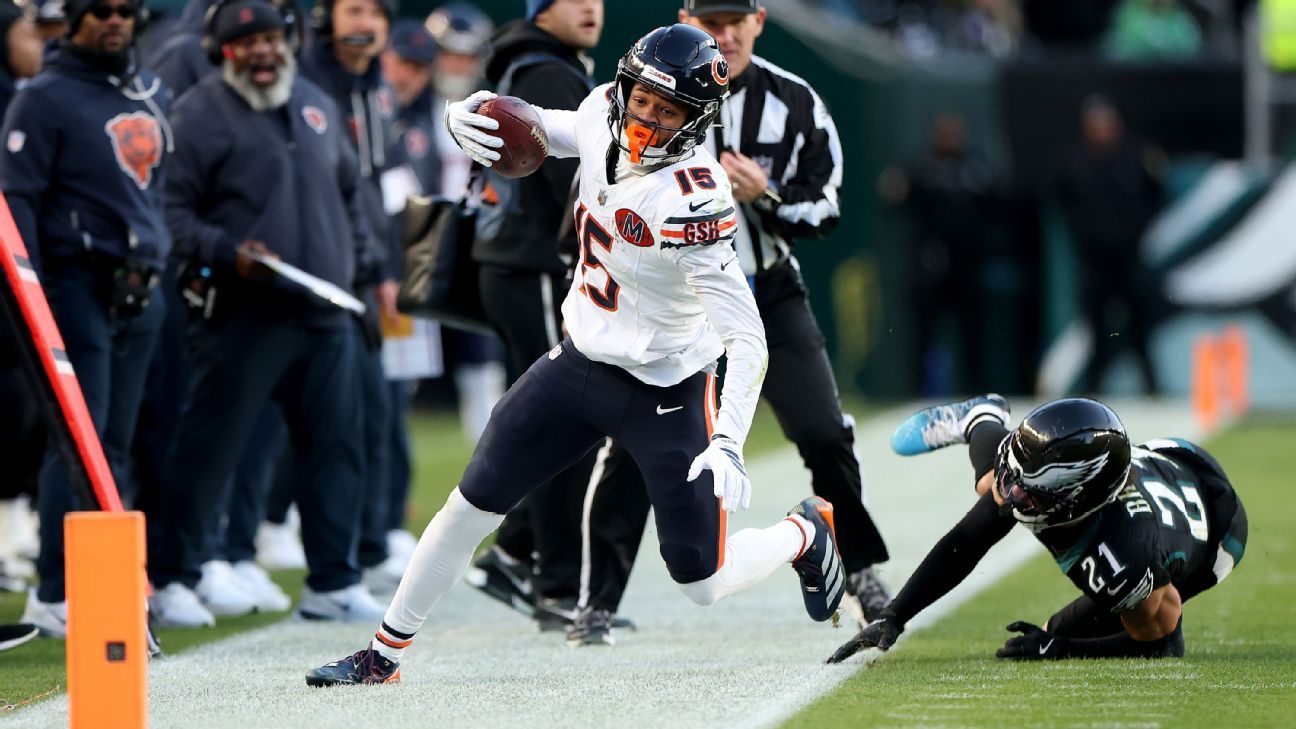 Week 15 inactives: Status of Rome Odunze, Christian McCaffrey and others