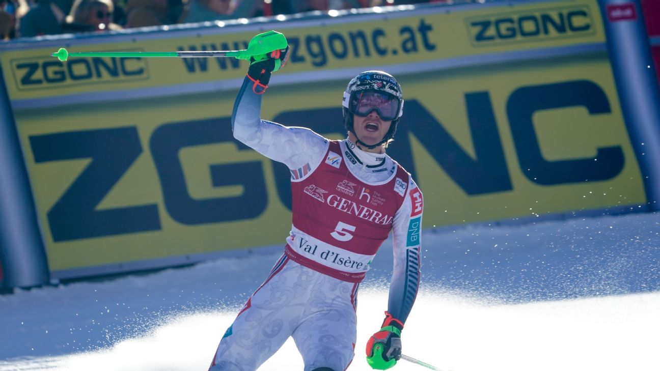 Norwegian skier Haugan wins World Cup slalom