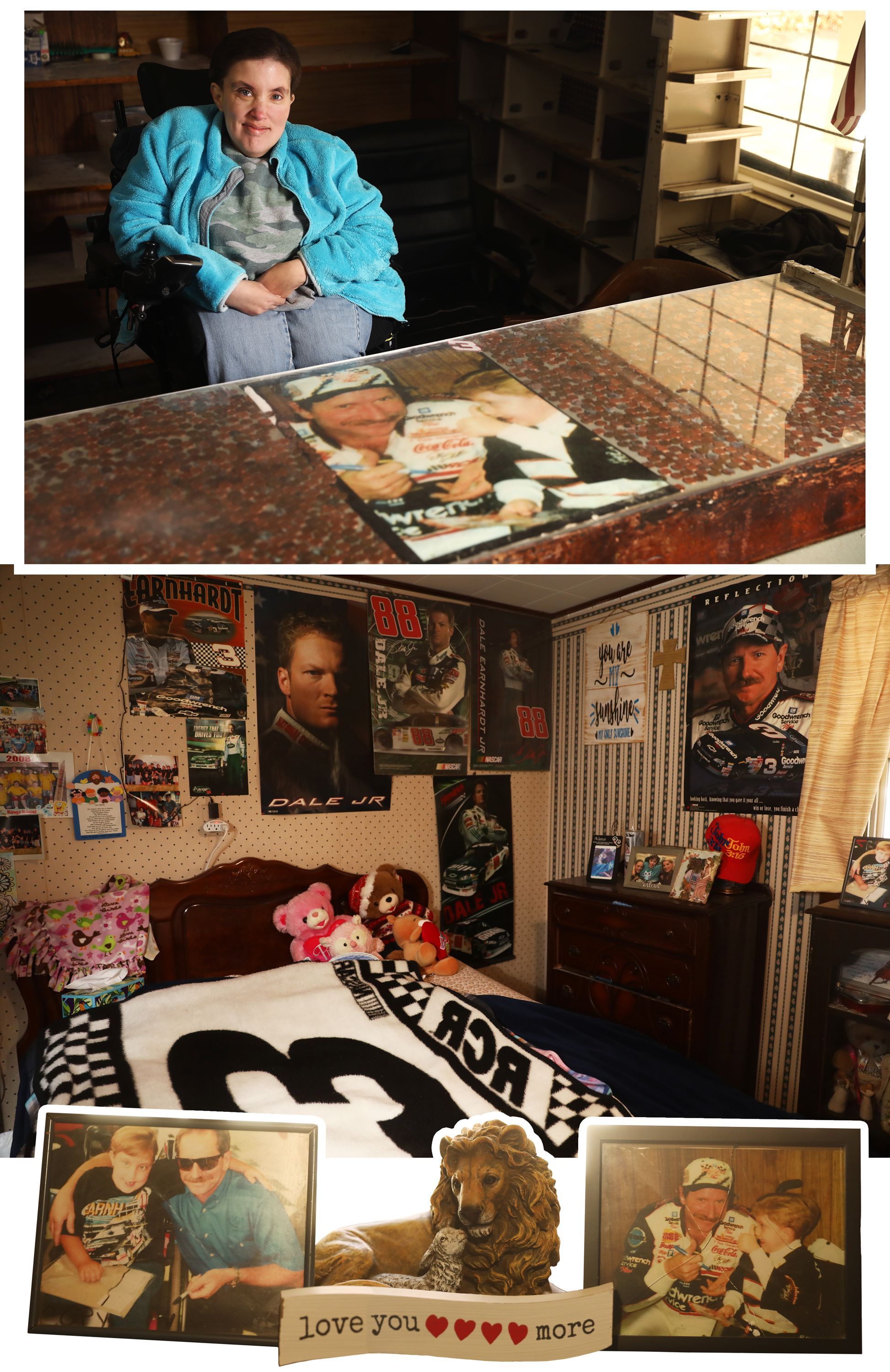 Wessa Miller en su habitación