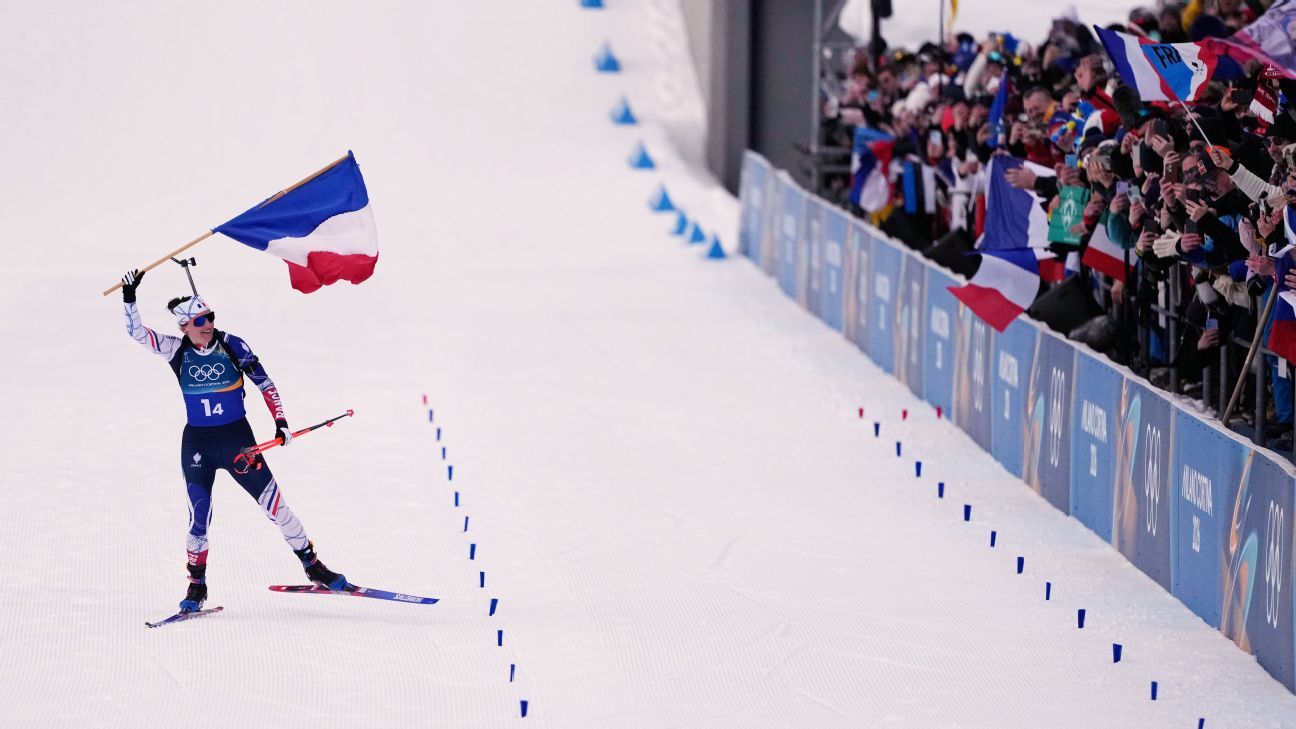 French women upset Sweden for biathlon gold