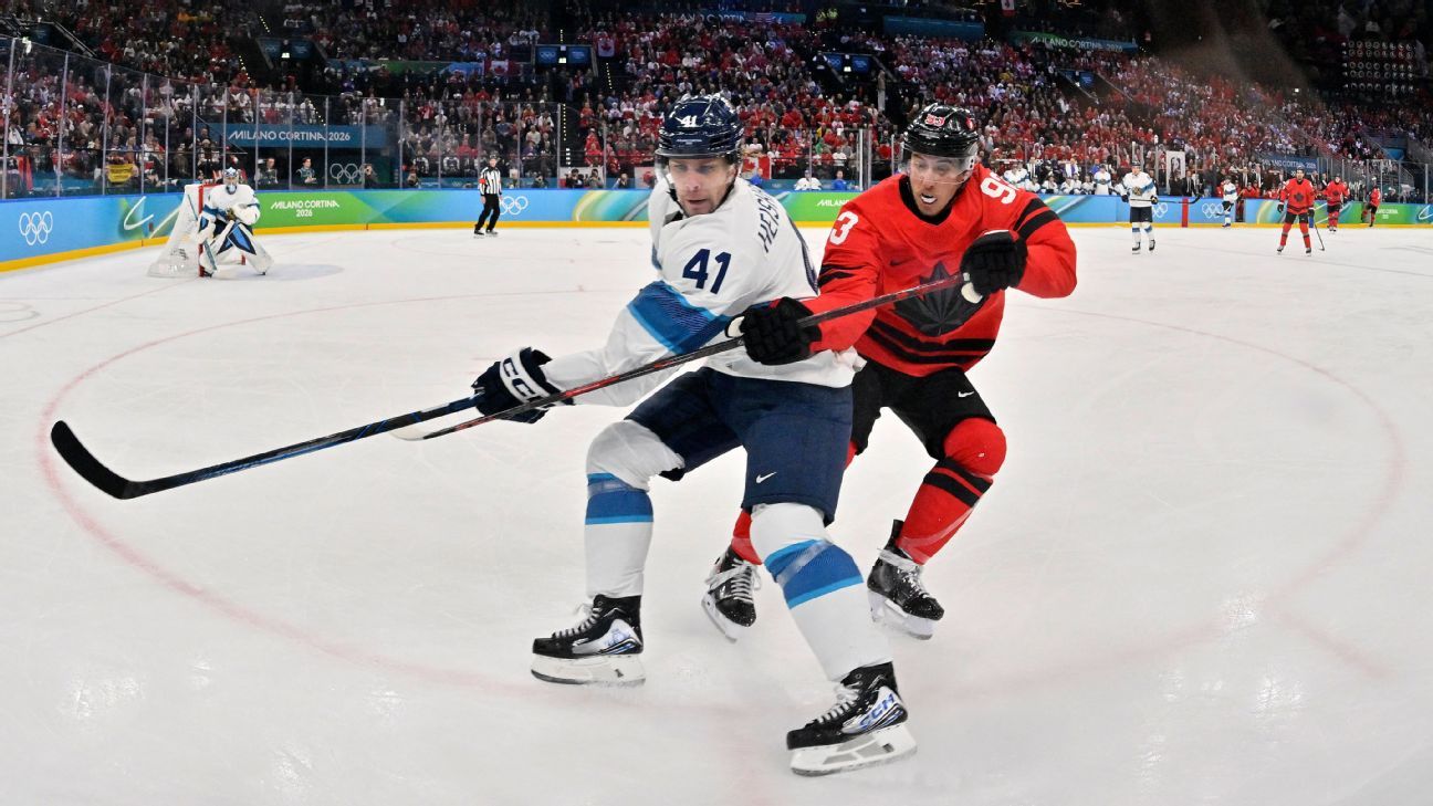 Live updates: Canada falls behind Finland in men's hockey semifinals
