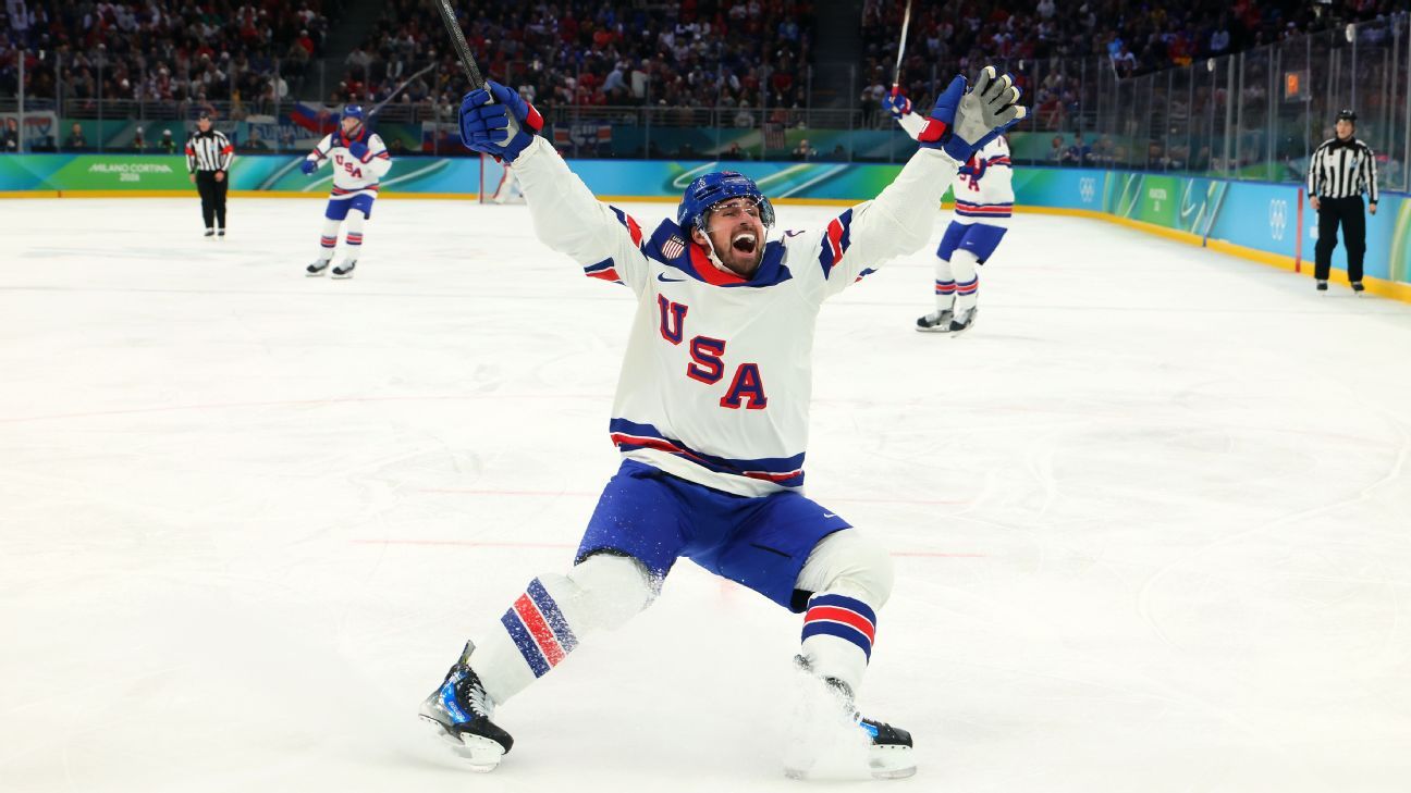 Live updates: USA strikes first vs. Slovakia in men's hockey semifinal