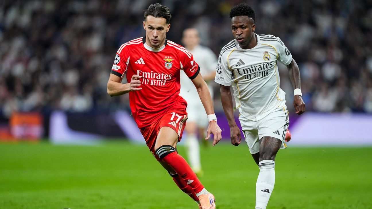 Cabral, do Benfica, não troca camisa com Vinicius Jr por ‘problema interno’