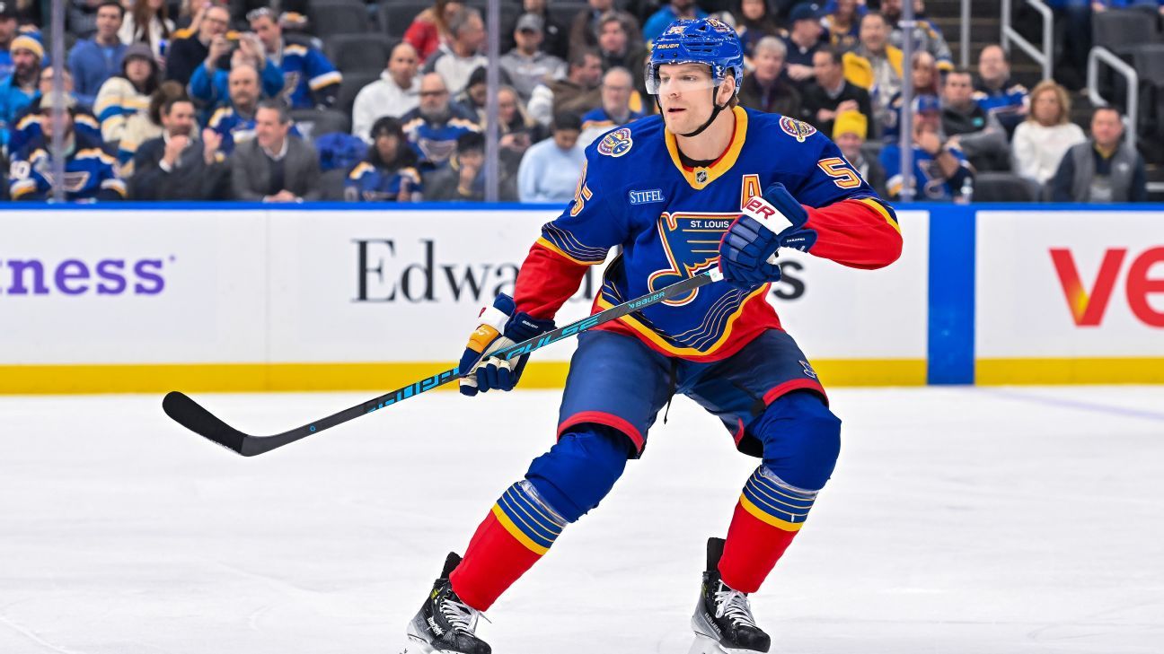 Blues' Parayko nixes trade to Sabres, source says