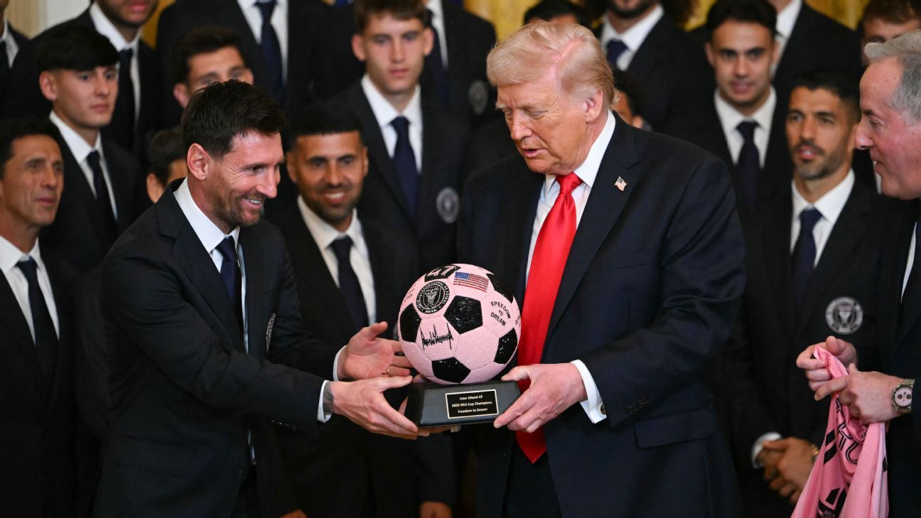 Messi, Miami honored by Trump at White House