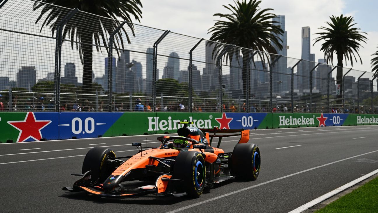 Leclerc leads in FP1 of the Australian GP, Hamilton 2nd; Verstappen 3rd