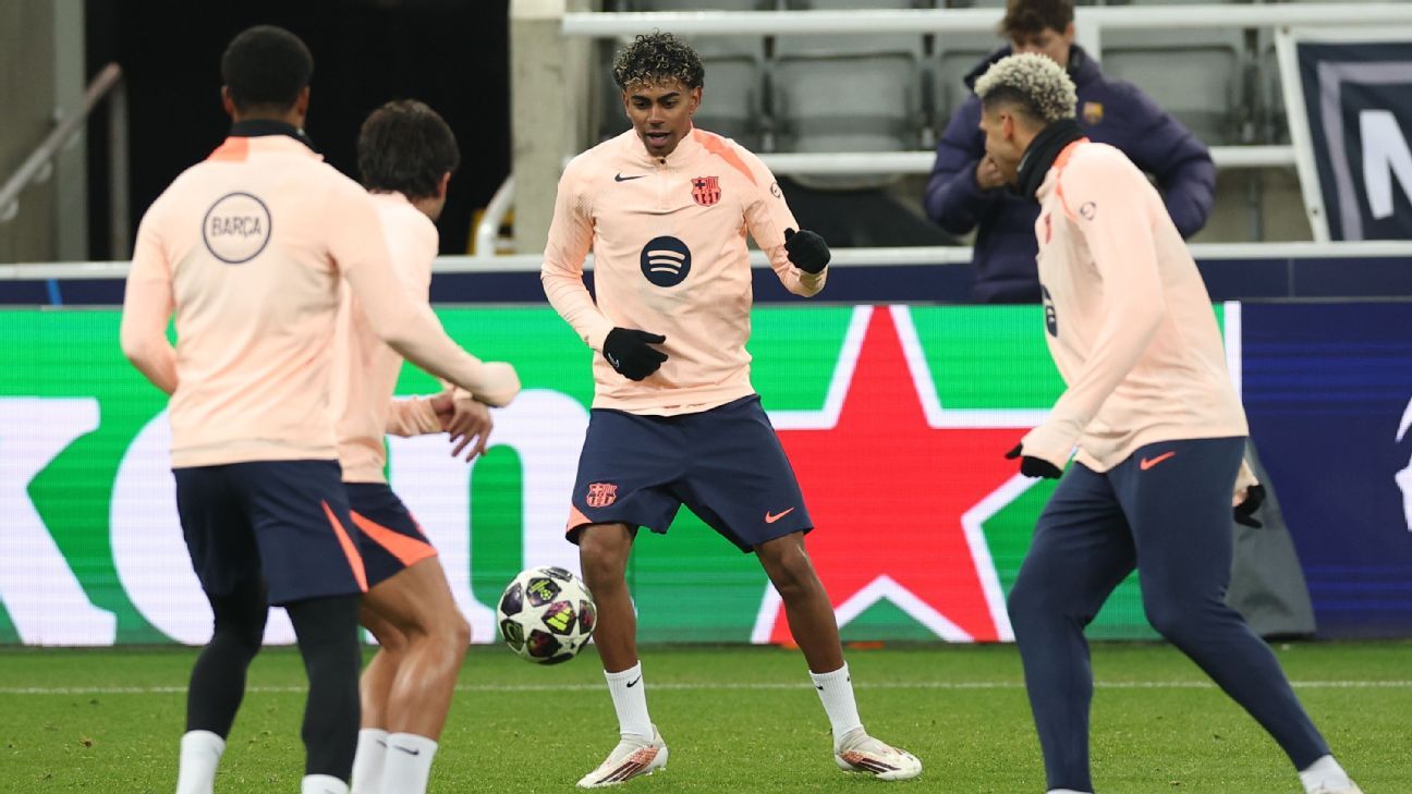 Newcastle vs Barcelona: Posibles alineaciones, Champions League