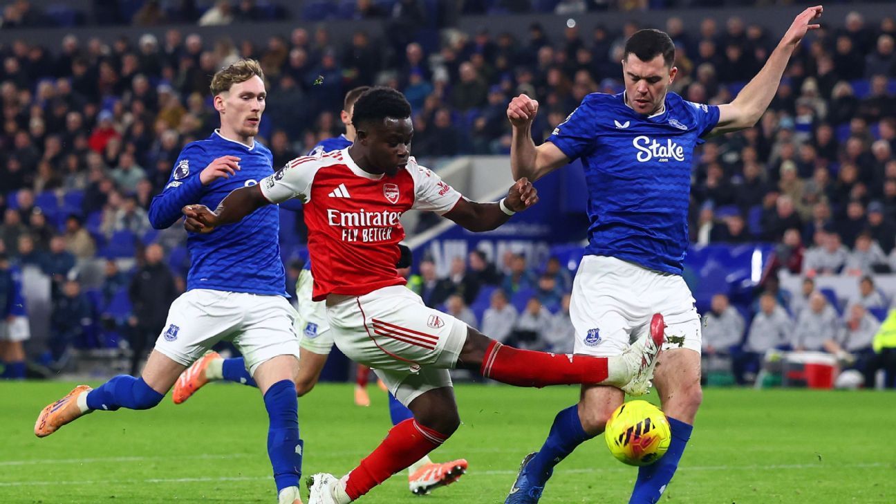 Arsenal x Everton: canais de TV, horário de início, transmissão ao vivo, árbitro, lesões e notícias da equipe