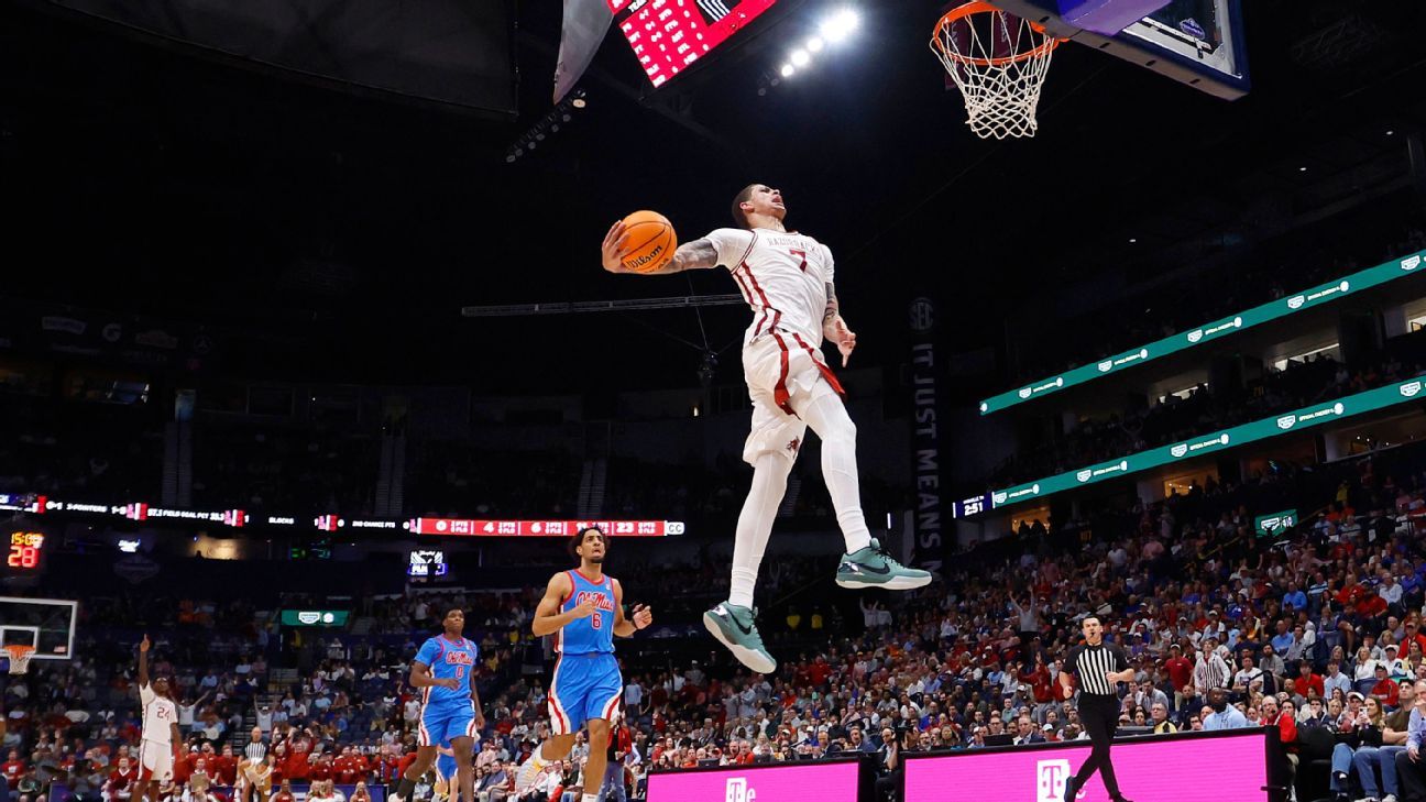 Arkansas ends Ole Miss’ unlikely SEC tourney run with OT win