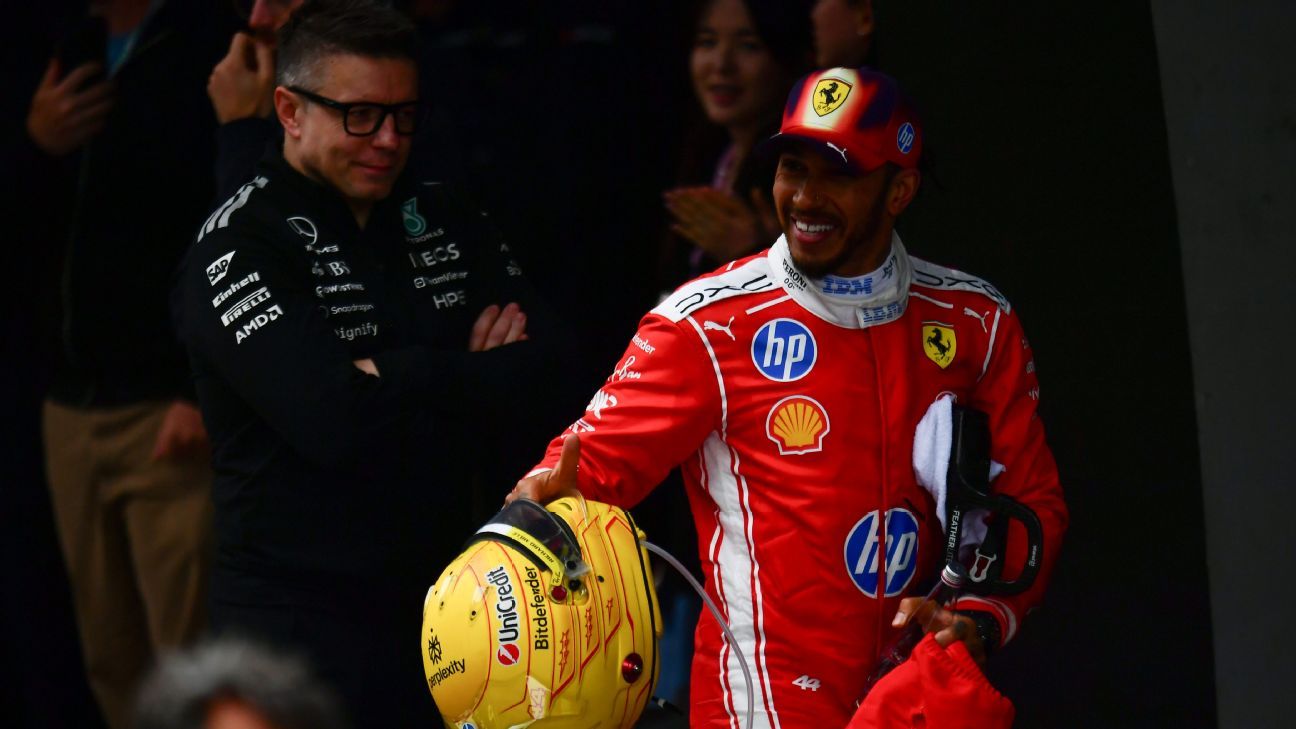 Hamilton had 'so much fun' in first Ferrari podium