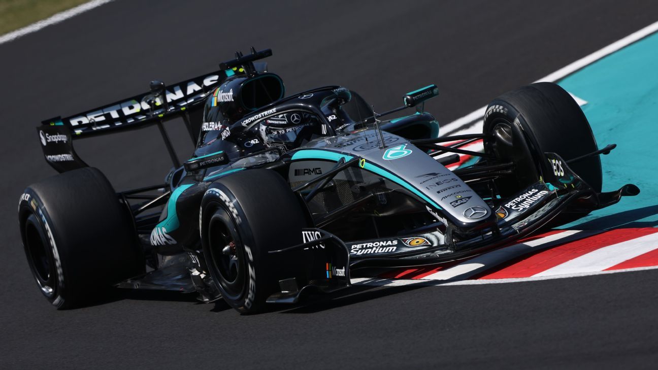 George Russell e Antonelli repetem 'dobradinha' e dominam 1° treino livre no GP do Japão