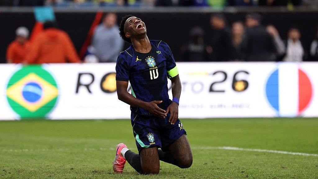 Vini Jr. falha em teste como protagonista na seleção e busca confiança após receber 10 para Copa