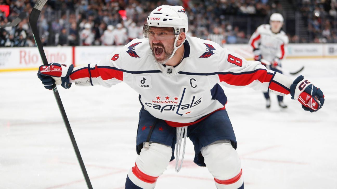Capitals' Ovechkin notches 34th career hat trick