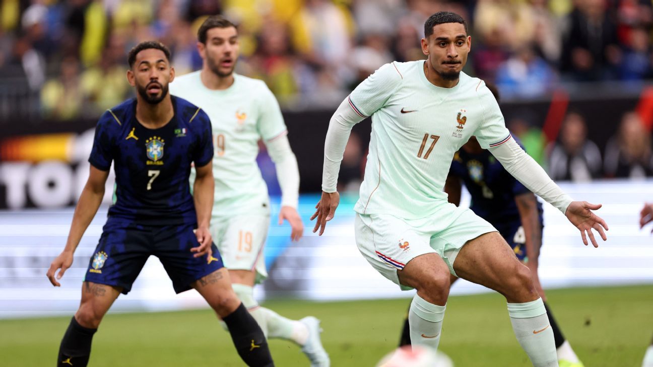 Maxence Lacroix could be handed full France debut as Deschamps prepares to ring changes