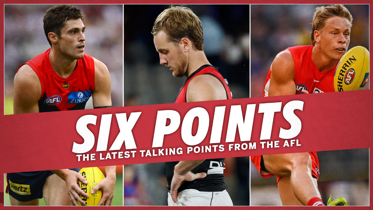 Six Points: The stats behind the historically awful Bombers; ‘No chance’ of Isaac Heeney MOTY Six Points: The stats behind the historically awful Bombers; ‘No chance’ of Isaac Heeney MOTY