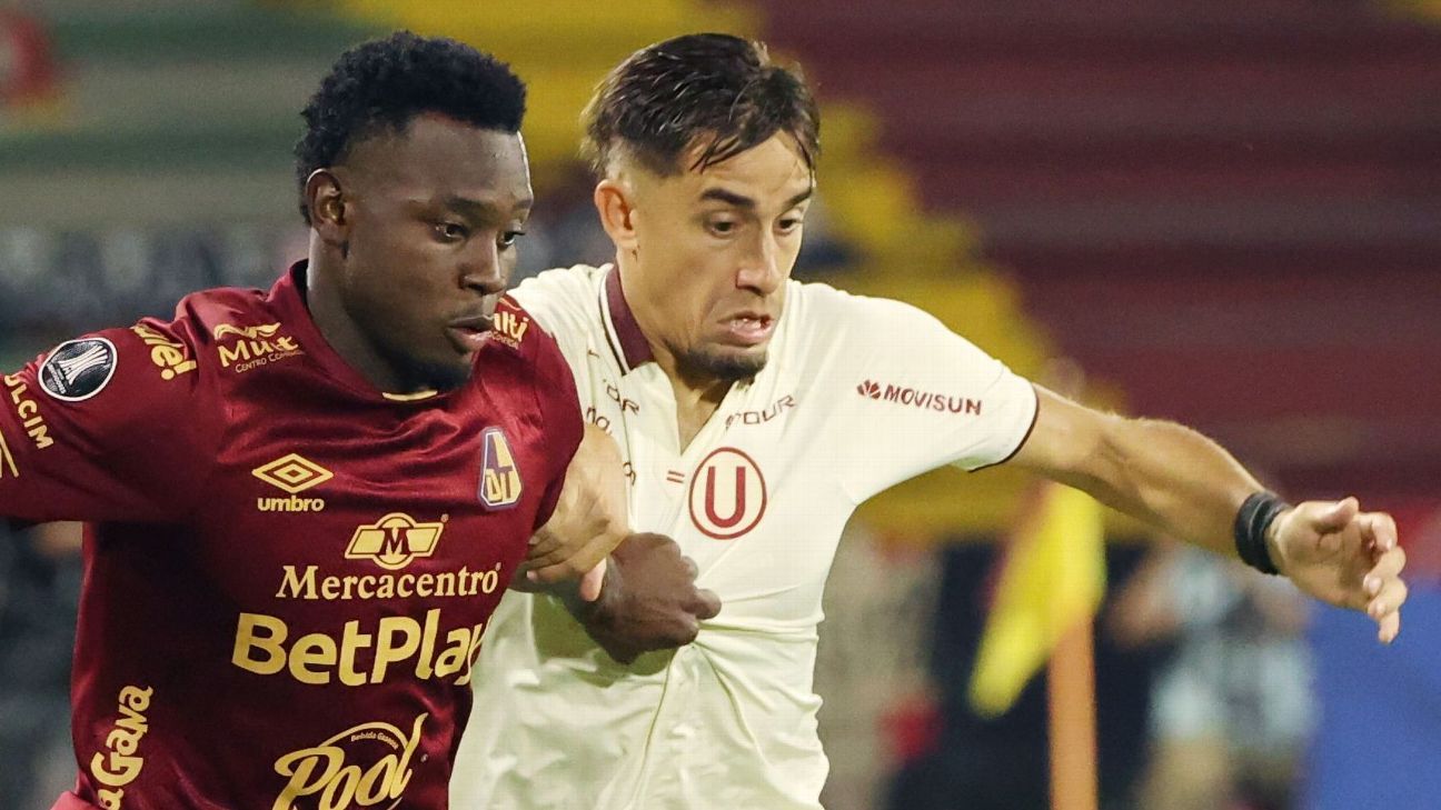 Martín Pérez Guedes sufrió desgarro en el Universitario vs Tolima - ESPN