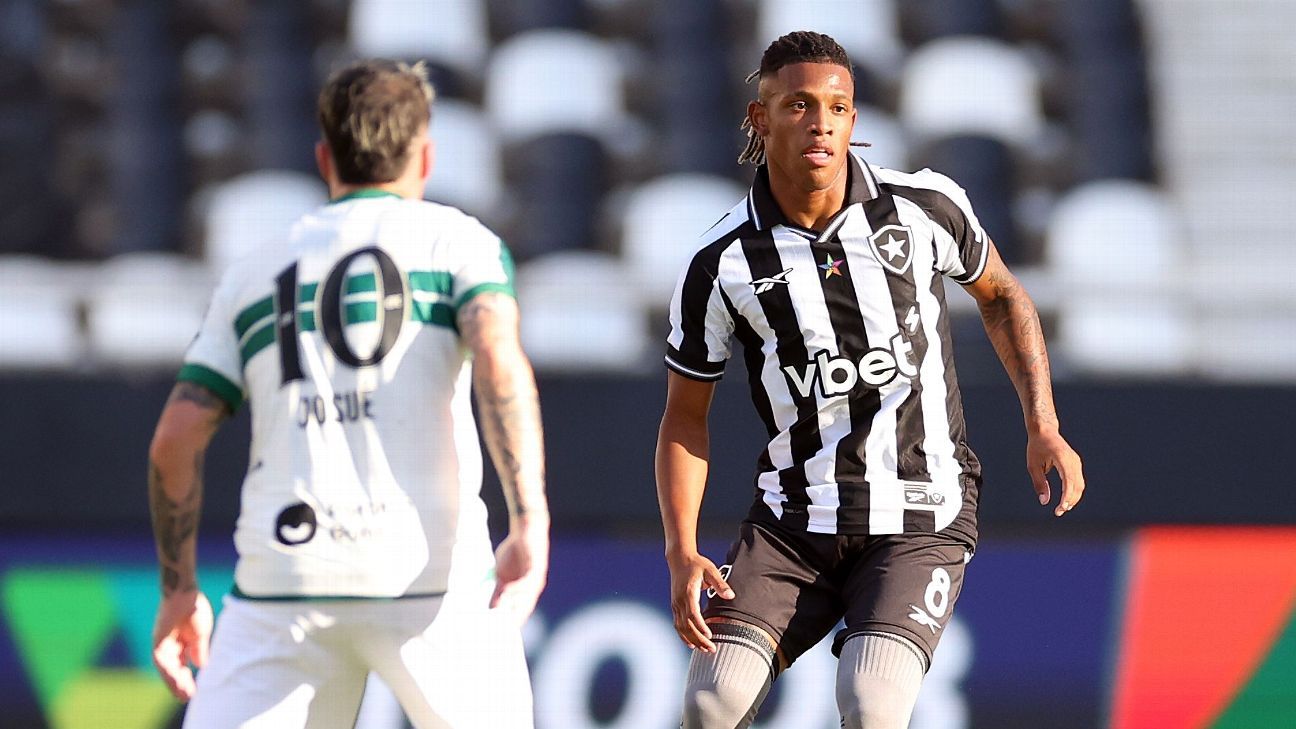 Botafogo busca virada contra o Coritiba, mas sofre o empate no fim com falha bizarra da defesa