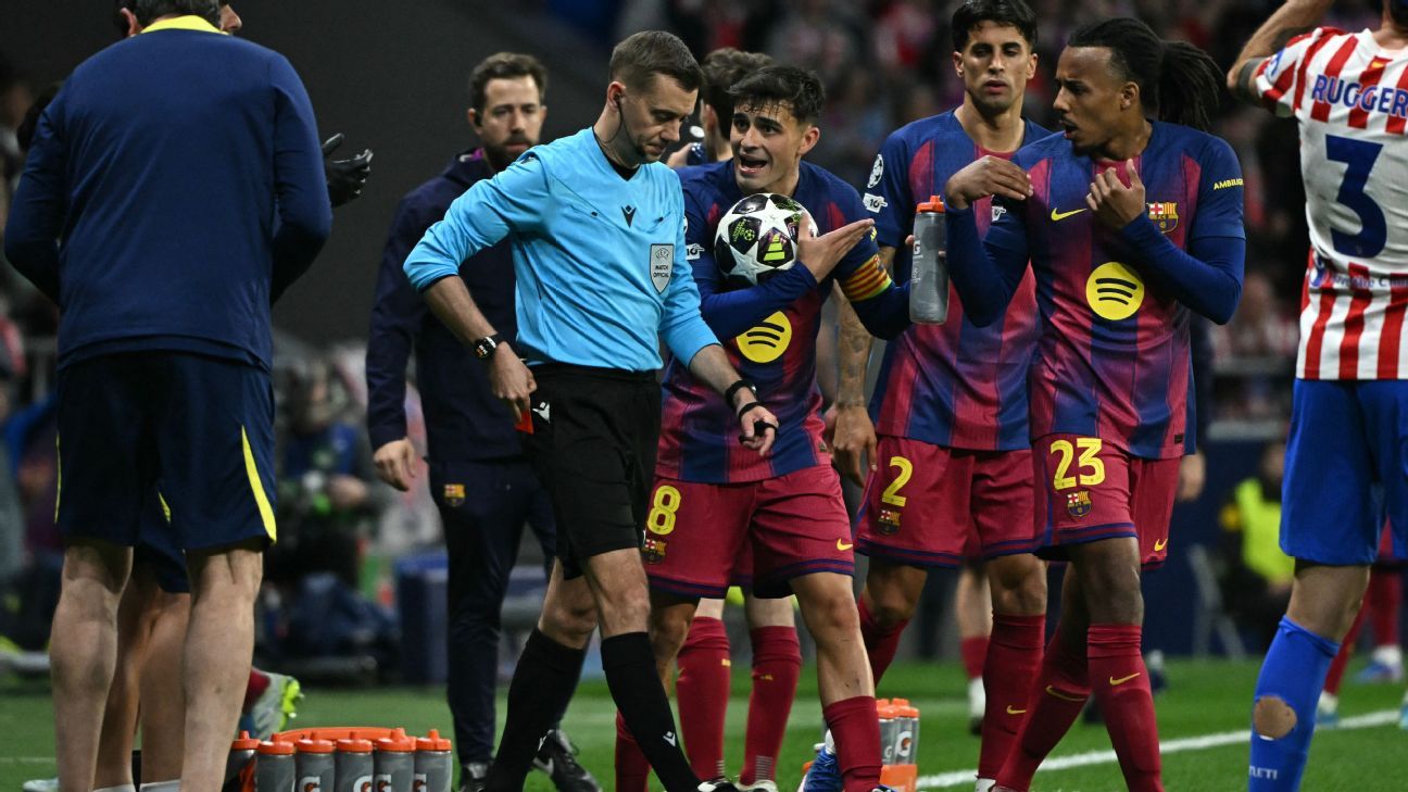 Barcelona file fresh UEFA complaint over Champions League refs