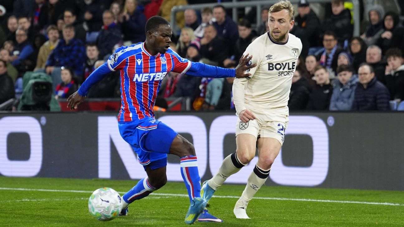 Crystal Palace e West Ham ficam no empate, ‘rebaixam’ os Wolves e fazem Tottenham ‘respirar’ na Premier League