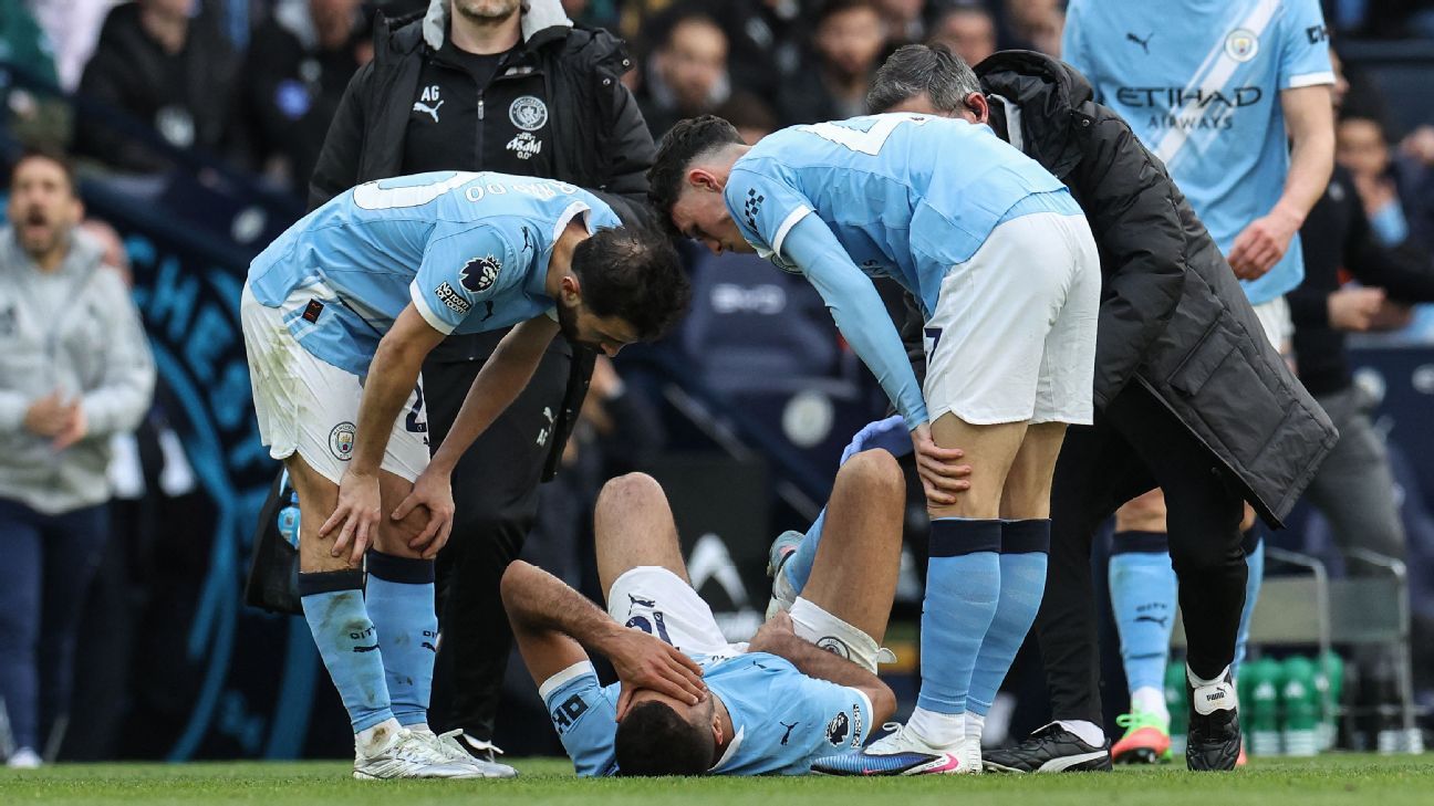 Man City's Rodri set to miss Burnley clash with groin injury - Pep Guardiola