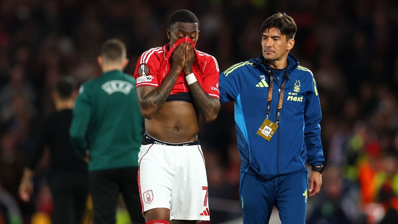 Nottingham Forest lose Callum Hudson-Odoi for rest of season