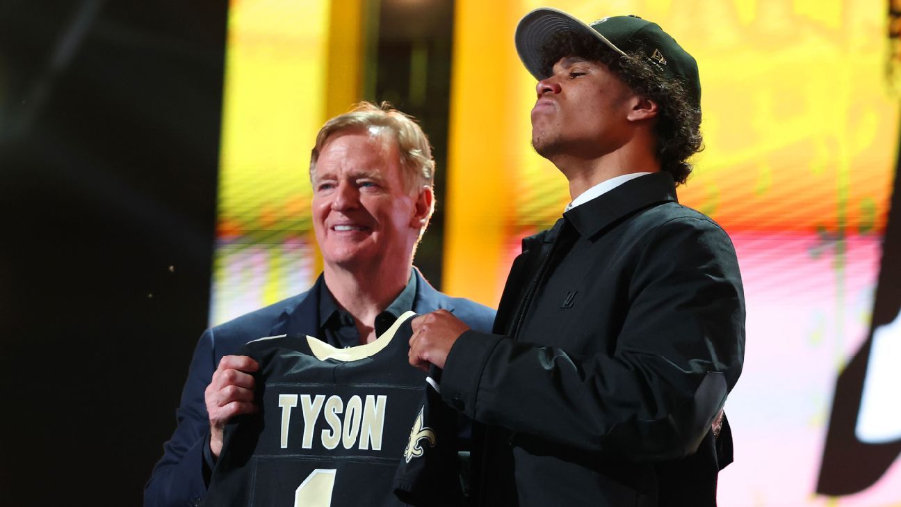 Saints' 2026 NFL draft picks: New Orleans picks up a top WR in Jordyn Tyson