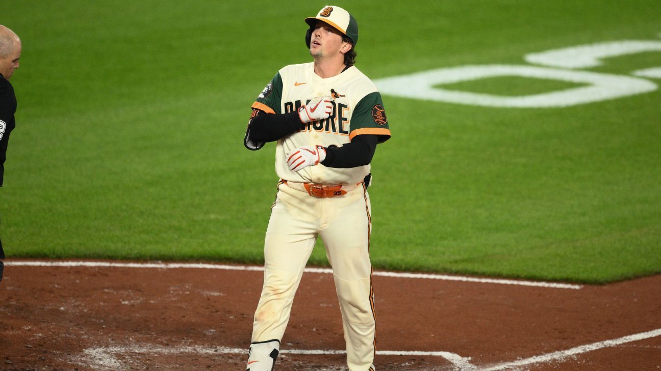 Rutschman's 2 HRs spark Orioles' rout of Red Sox