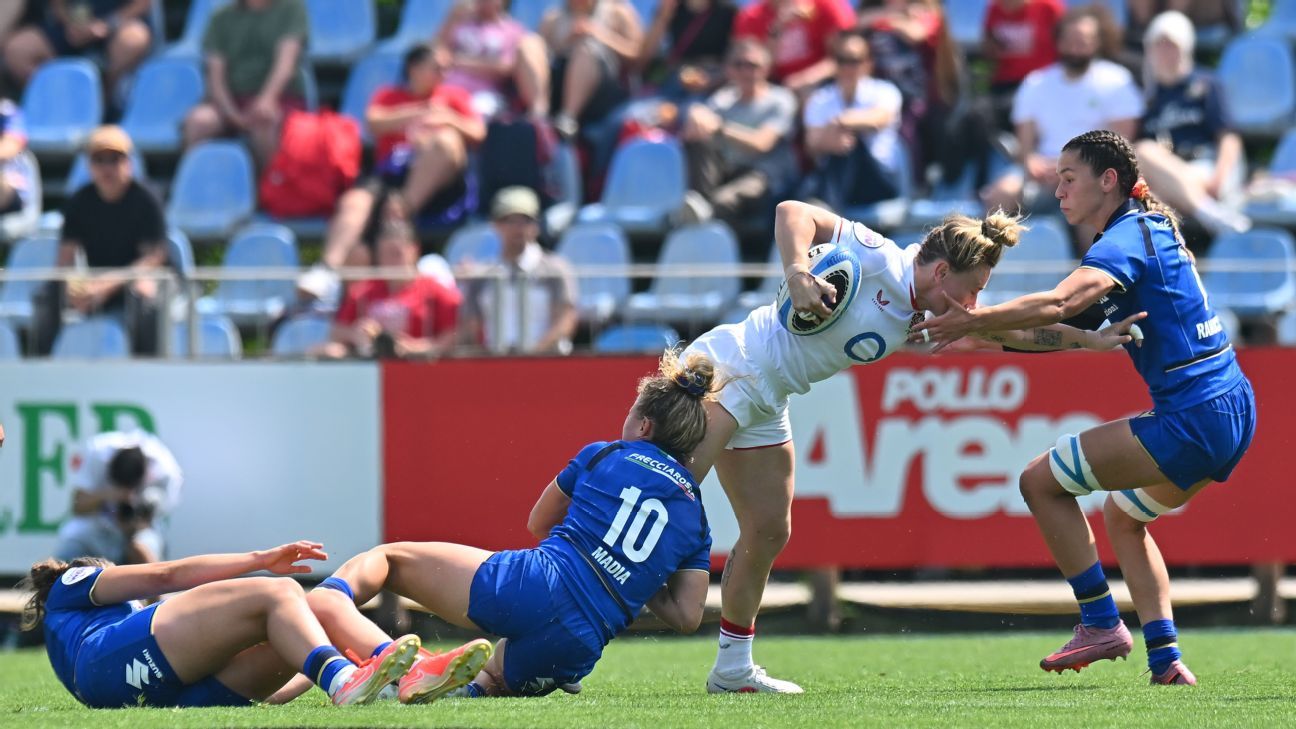 Italy vs. England LIVE: Latest updates with Red Roses in control in Parma