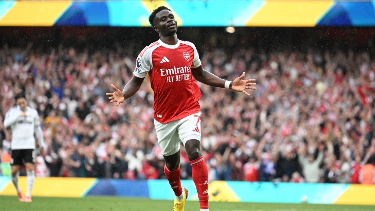 Arteta: Saka 'aura' can see Arsenal to PL glory
