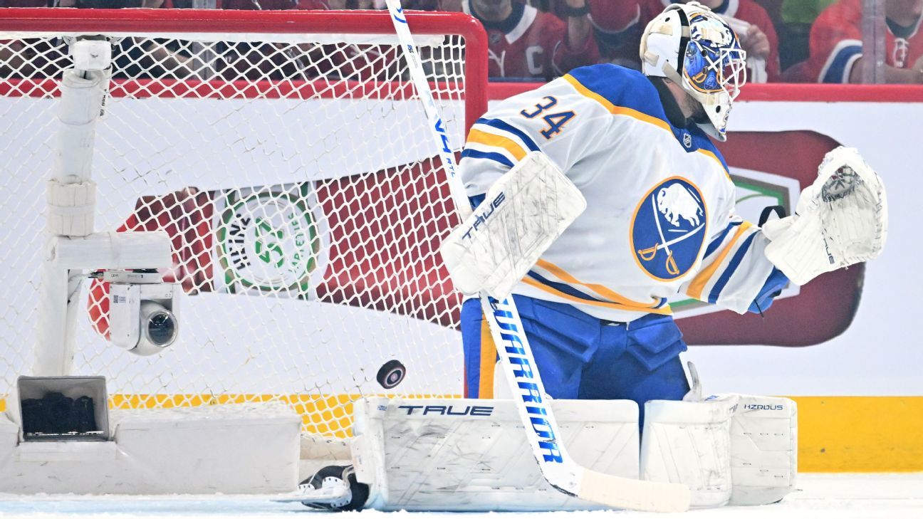 Sabres Pull Goalie Alex Lyon After Three Shots in Elimination Game