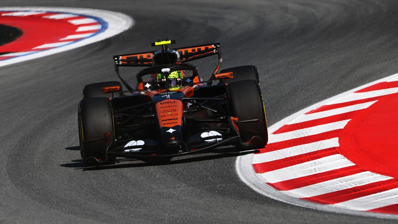 Lando Norris was the fastest in the second practice in Barcelona
