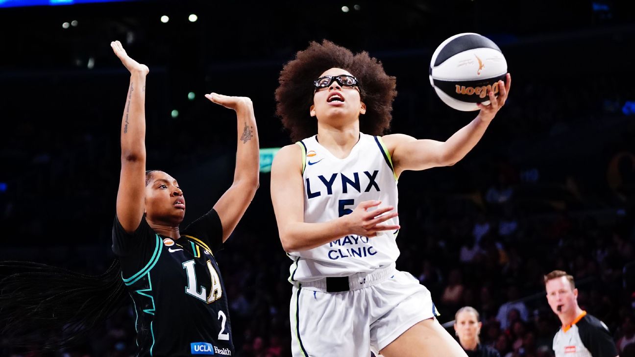 Olivia Miles estabelece recorde de pontos em um tempo e brilha na vitória do Lynx sobre o Sparks