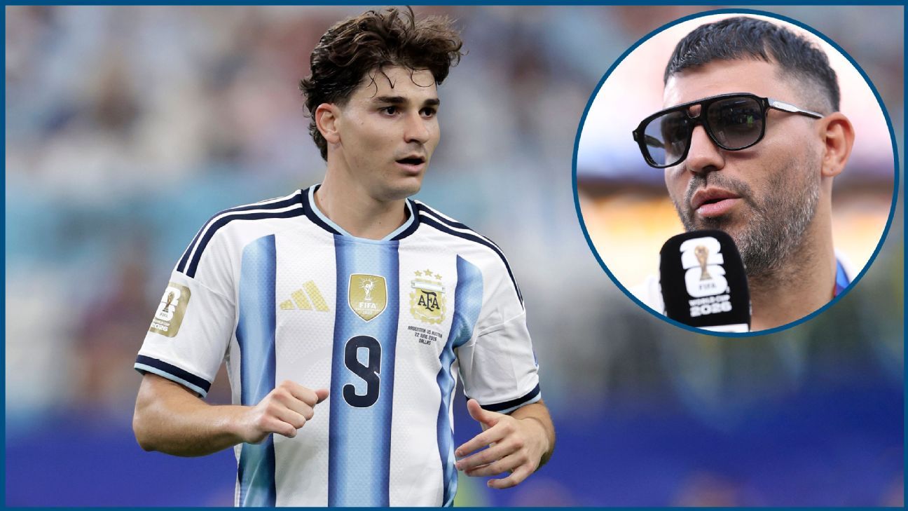 Julián Álvarez sin filtro: quiere jugar en Barcelona y el Kun Agüero salió a respaldarlo