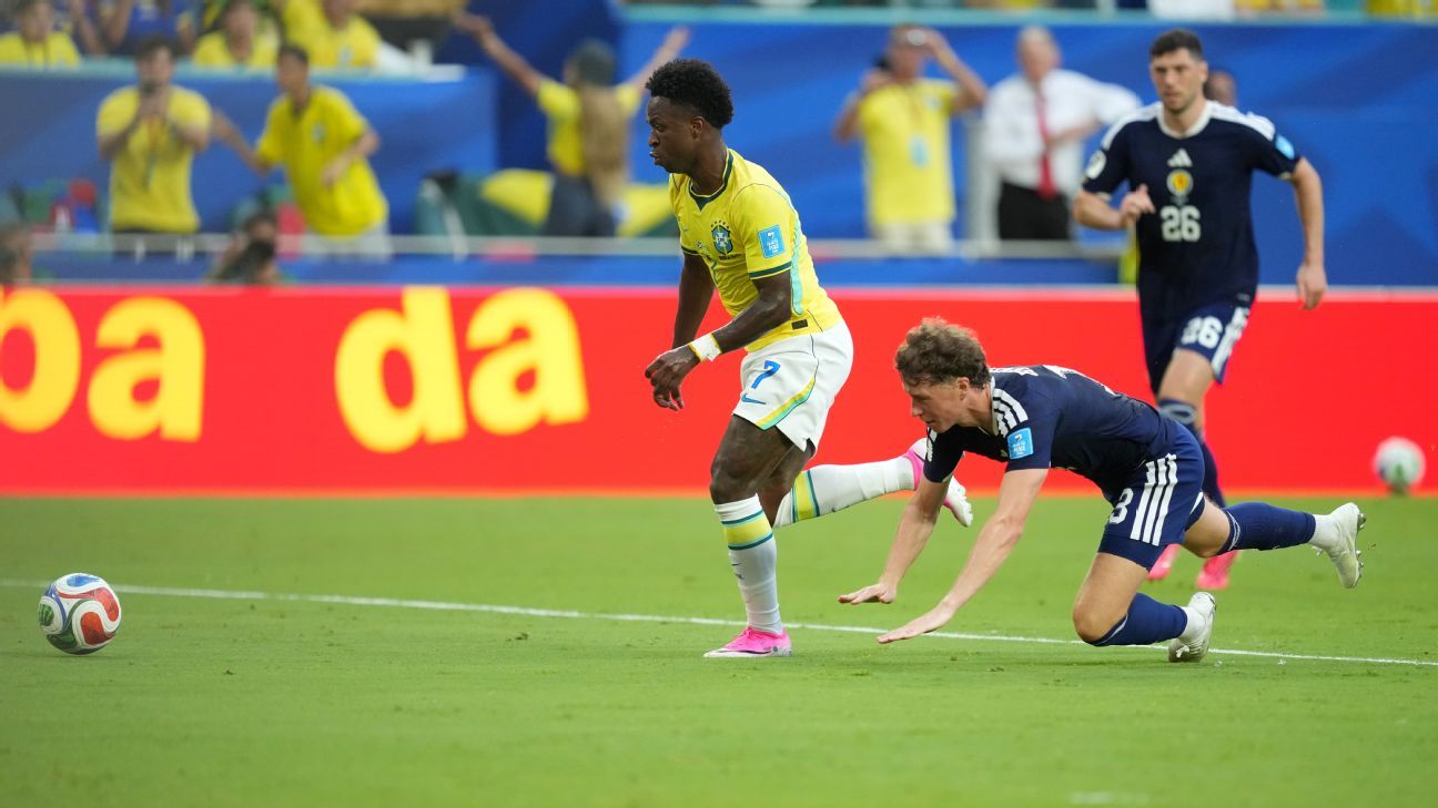 CBF formaliza protesto na Fifa após gol anulado de Vinicius Jr. contra a Venezuela