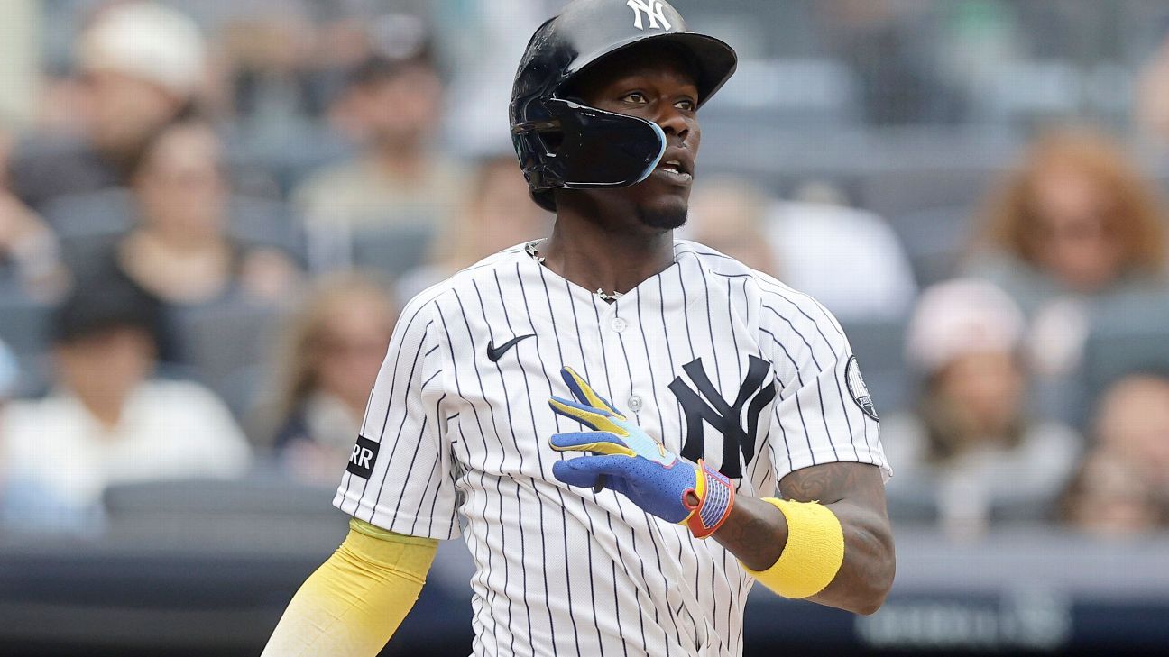 Chisholm (toe) exits Yankees' game in 5th inning