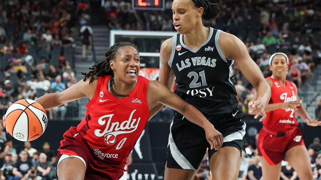 Indiana Fever vence Las Vegas Aces pela primeira vez em Nevada