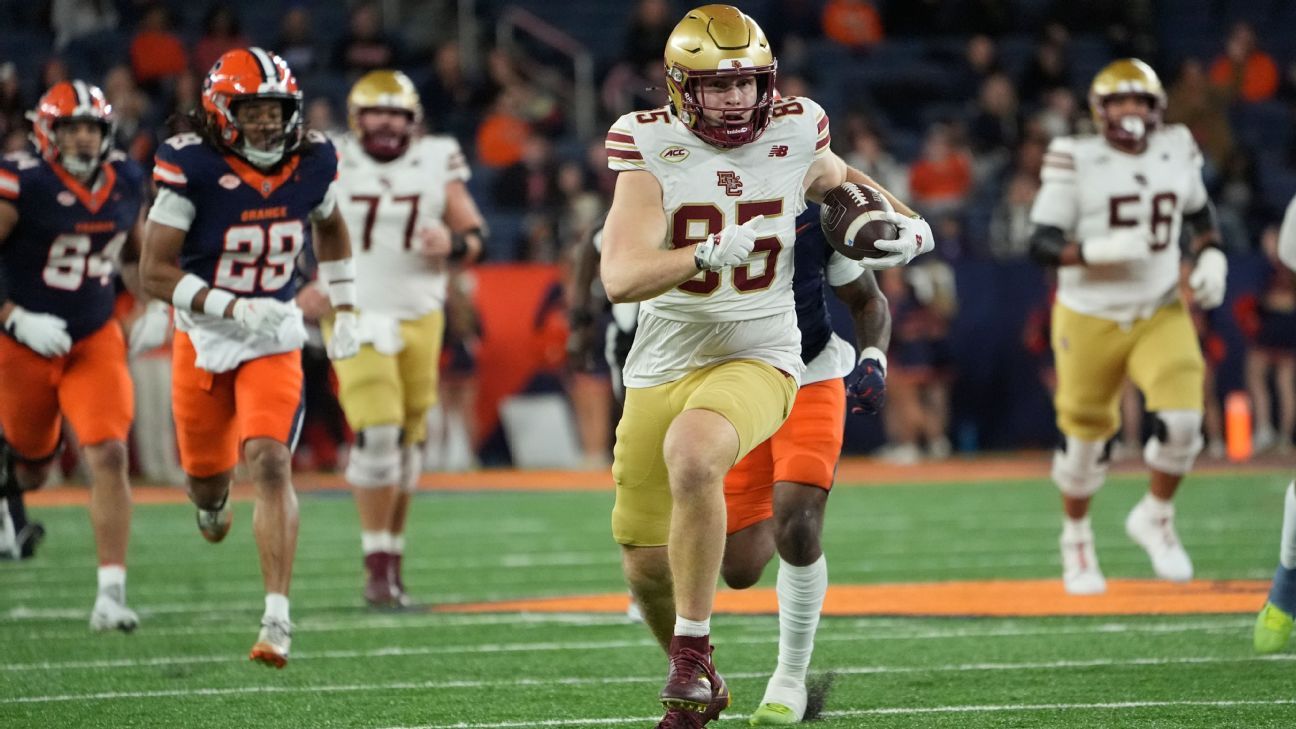 BC TE Chudzinski (Achilles) to miss 2026 season