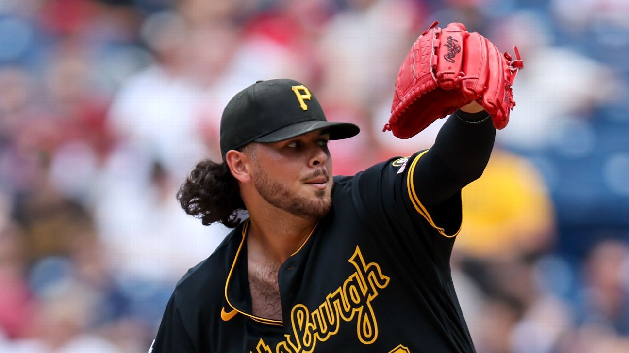 Pirates P Jones' run ends at 30 straight retired