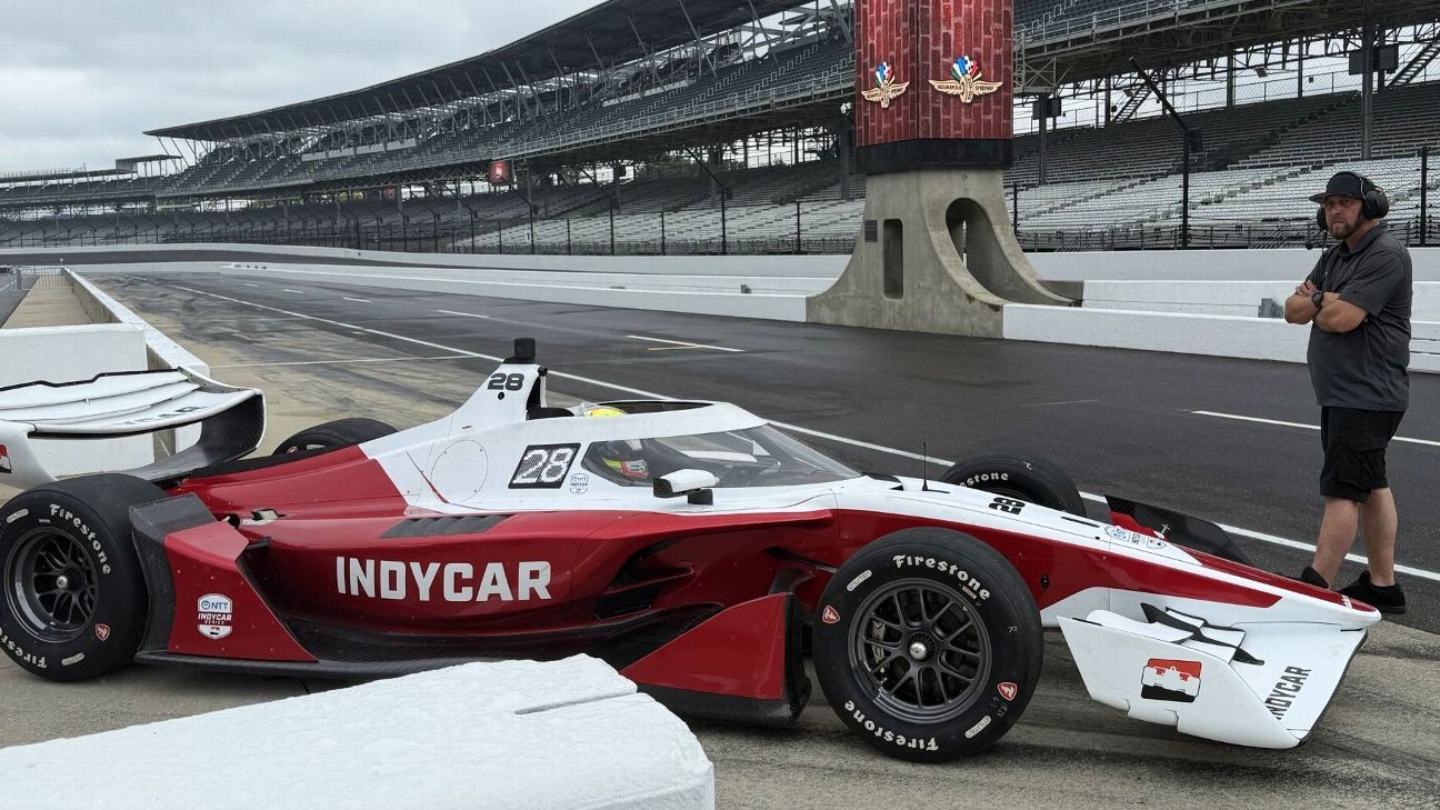 Palou and Rossi test drive 2028 IndyCar at Indianapolis Motor Speedway
