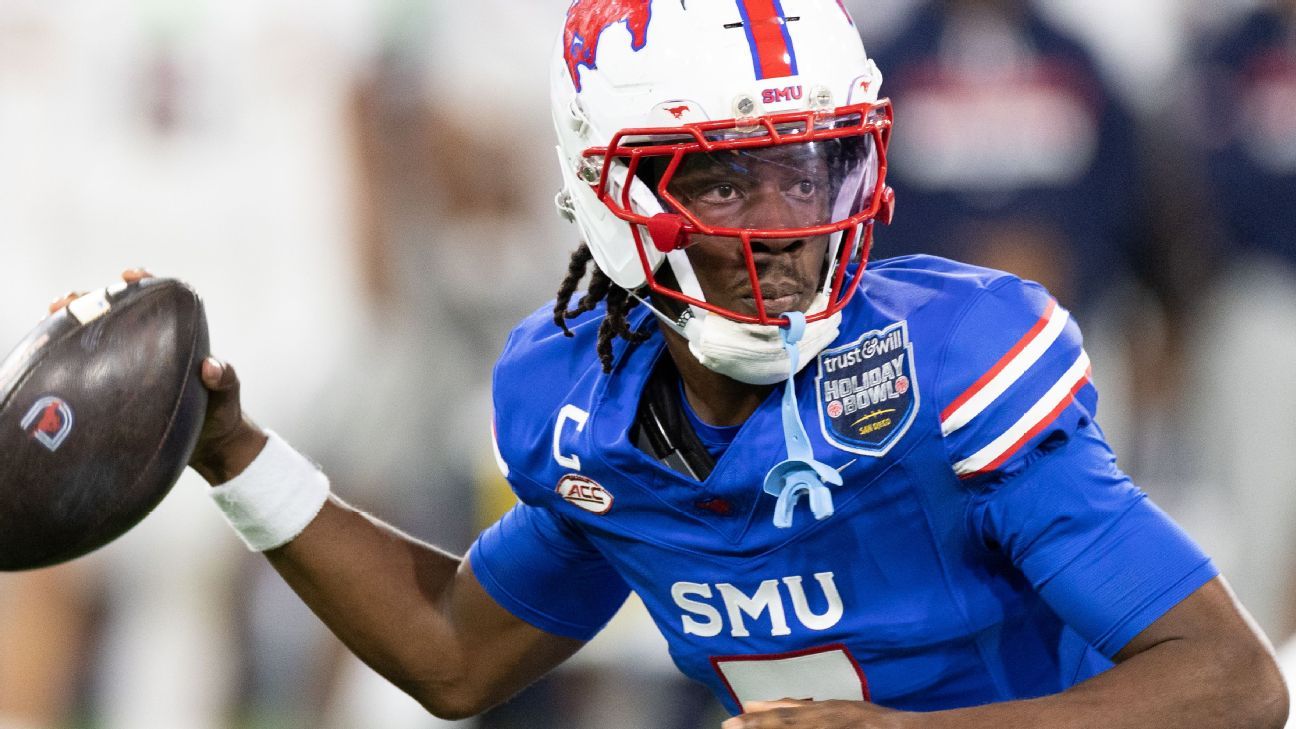 SMU's Jennings limited in camp with jammed finger