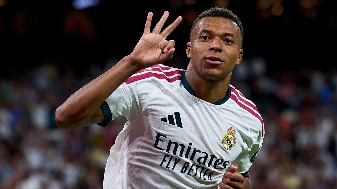 Mbappé bags hat trick as stars shine in Madrid win