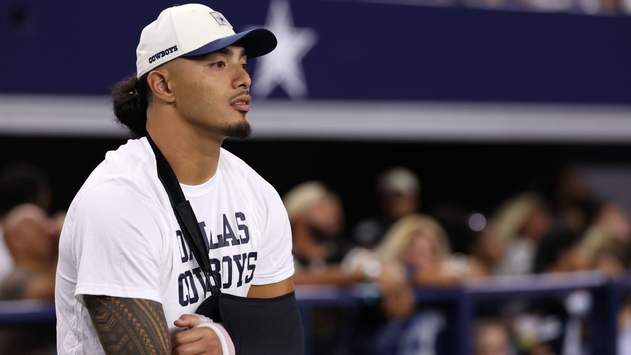 Cowboys' Liufau fractures forearm, set for surgery