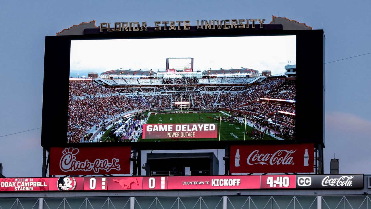 Miami provoca Florida State após queda de energia no estádio dos Seminoles