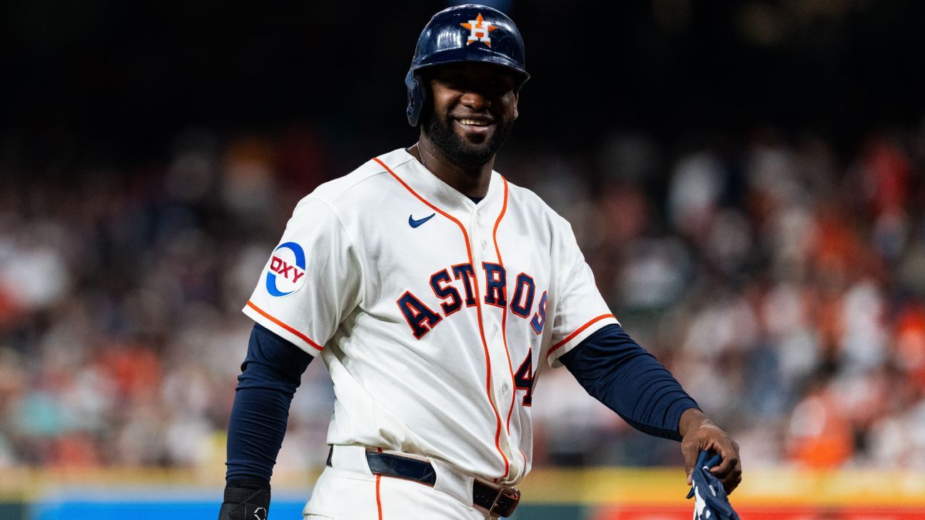 Junior Caminero amenaza a Yordan Álvarez en la cima del bateo