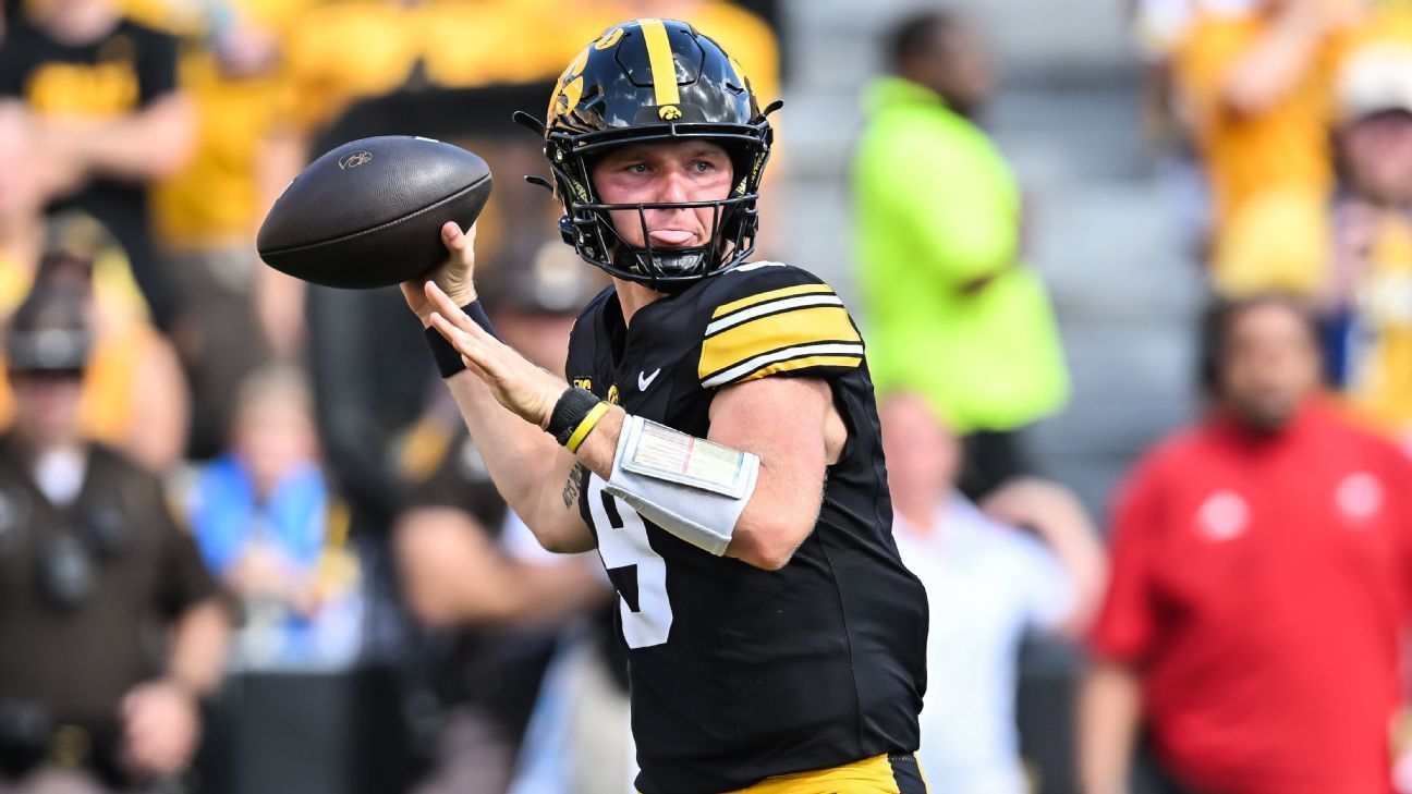 Iowa QB Hank Brown has shoulder sprain ahead of Washington game
