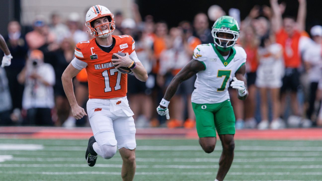 Oklahoma State QB Drew Mestemaker Earns Week 2 Heisman Nod, Showcasing New Running Skill