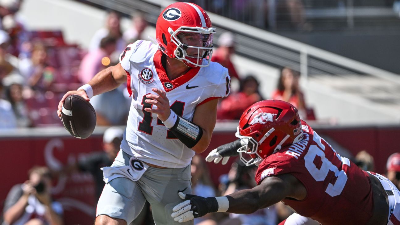Ranking CFB's unbeaten teams, from Georgia and Indiana to App State and UMass