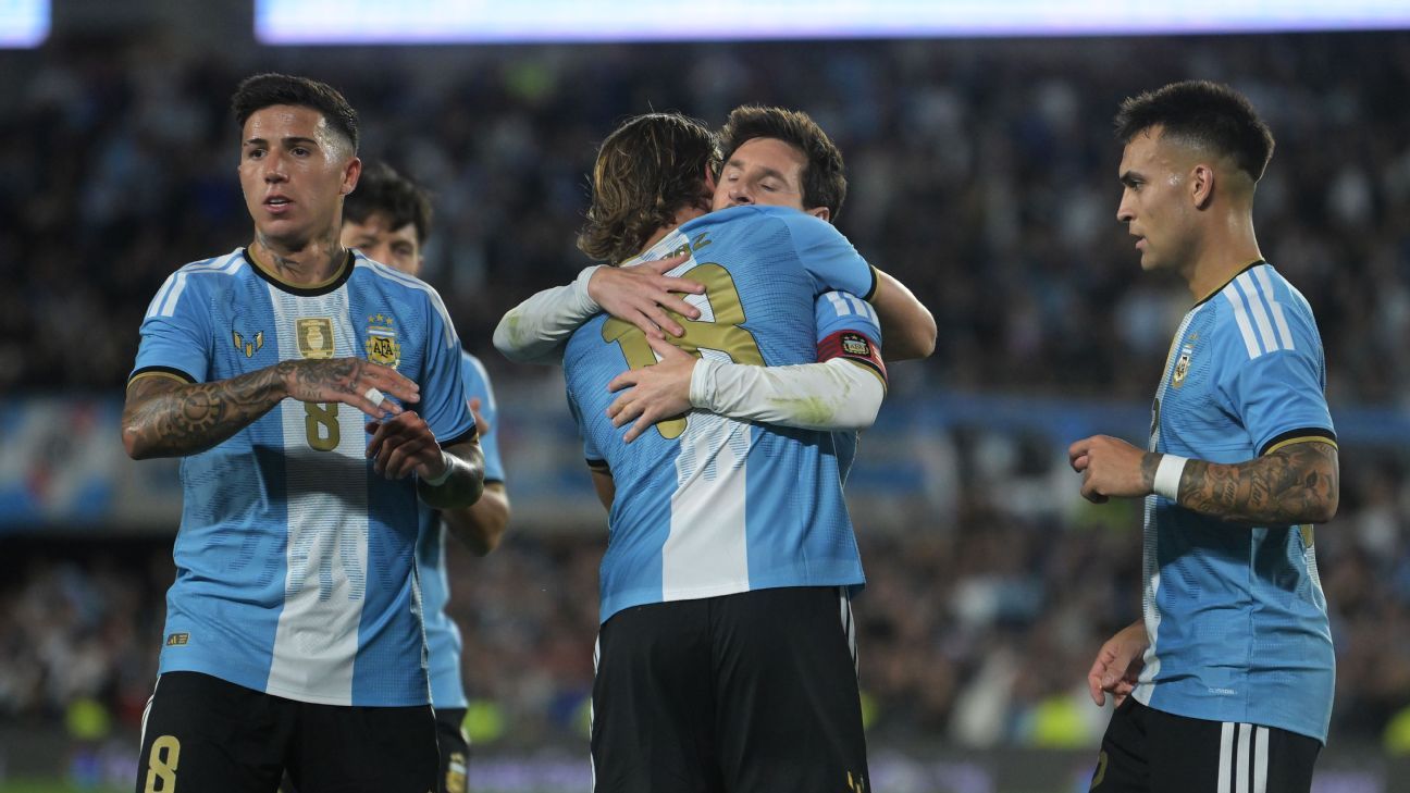 ¿El heredero de la 10? Asistencia de Messi y gol de Nico Paz en la despedida de Leo en Argentina vs. Benín
